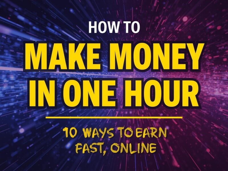 How to Make Money in One Hour: 10 Ways to Earn Fast Online