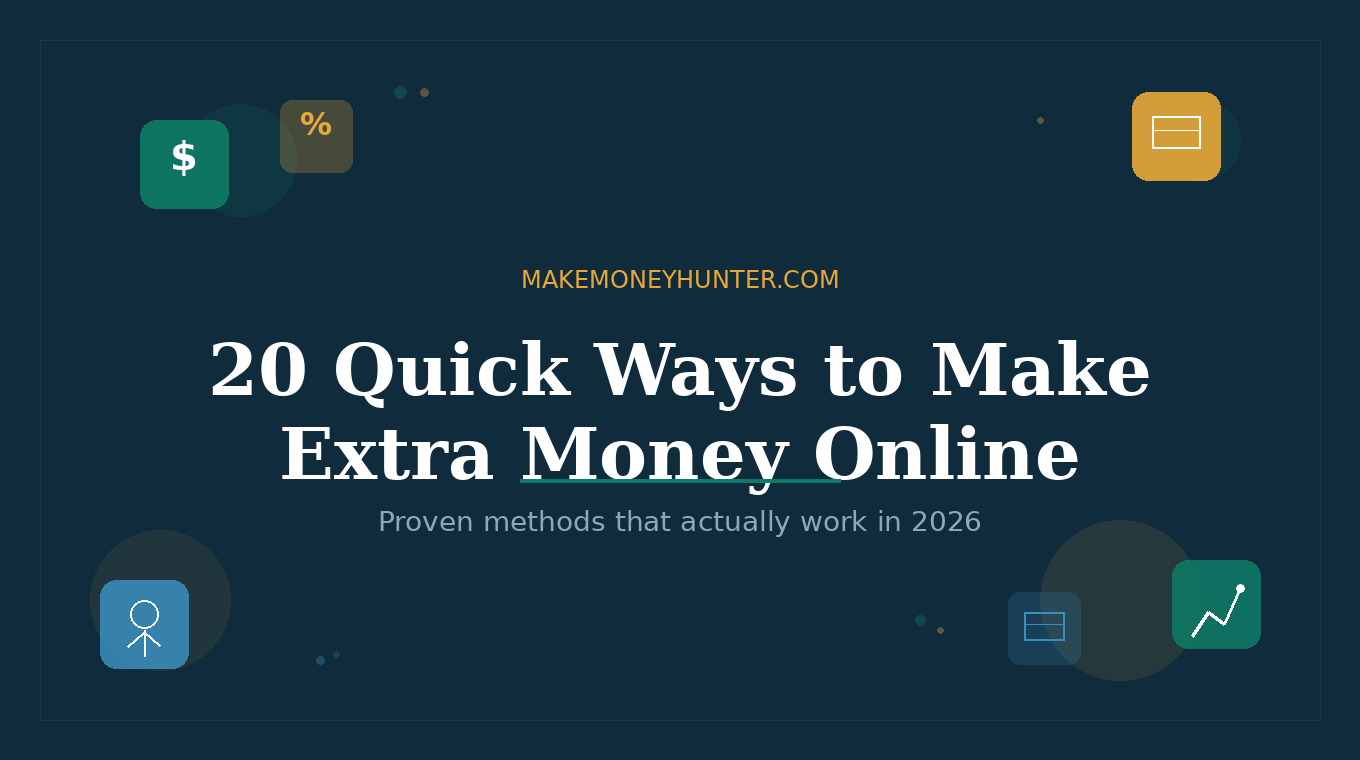20 Quick Ways to Make Extra Money Online in 2026